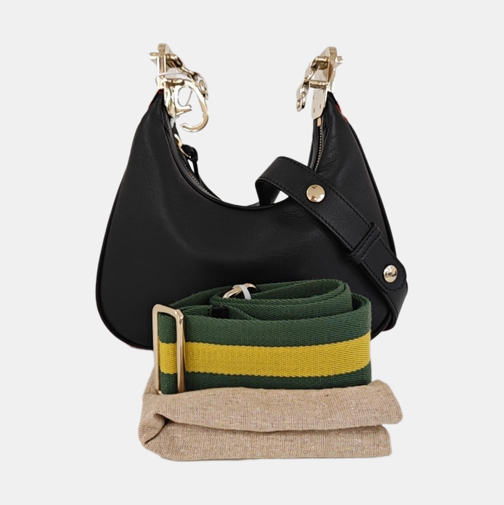 Calfskin Shoulder Bag Black