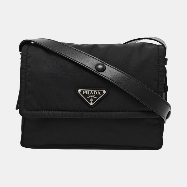 Nylon Crossbody Bag Black