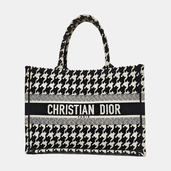 Bolso Tote Mediano de Tela Negro