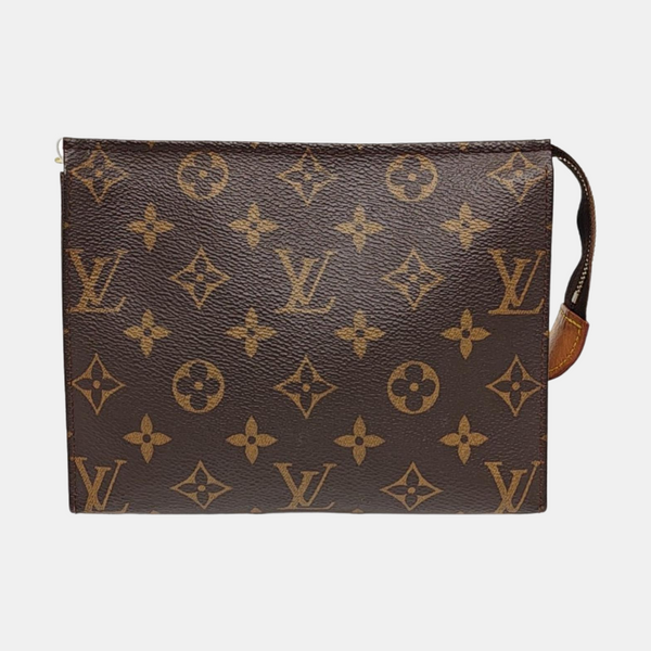 TOILET POCKET 19 Monogram Coated Canvas Brown