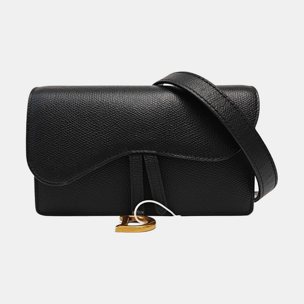 Saddle Mini Calfskin Black