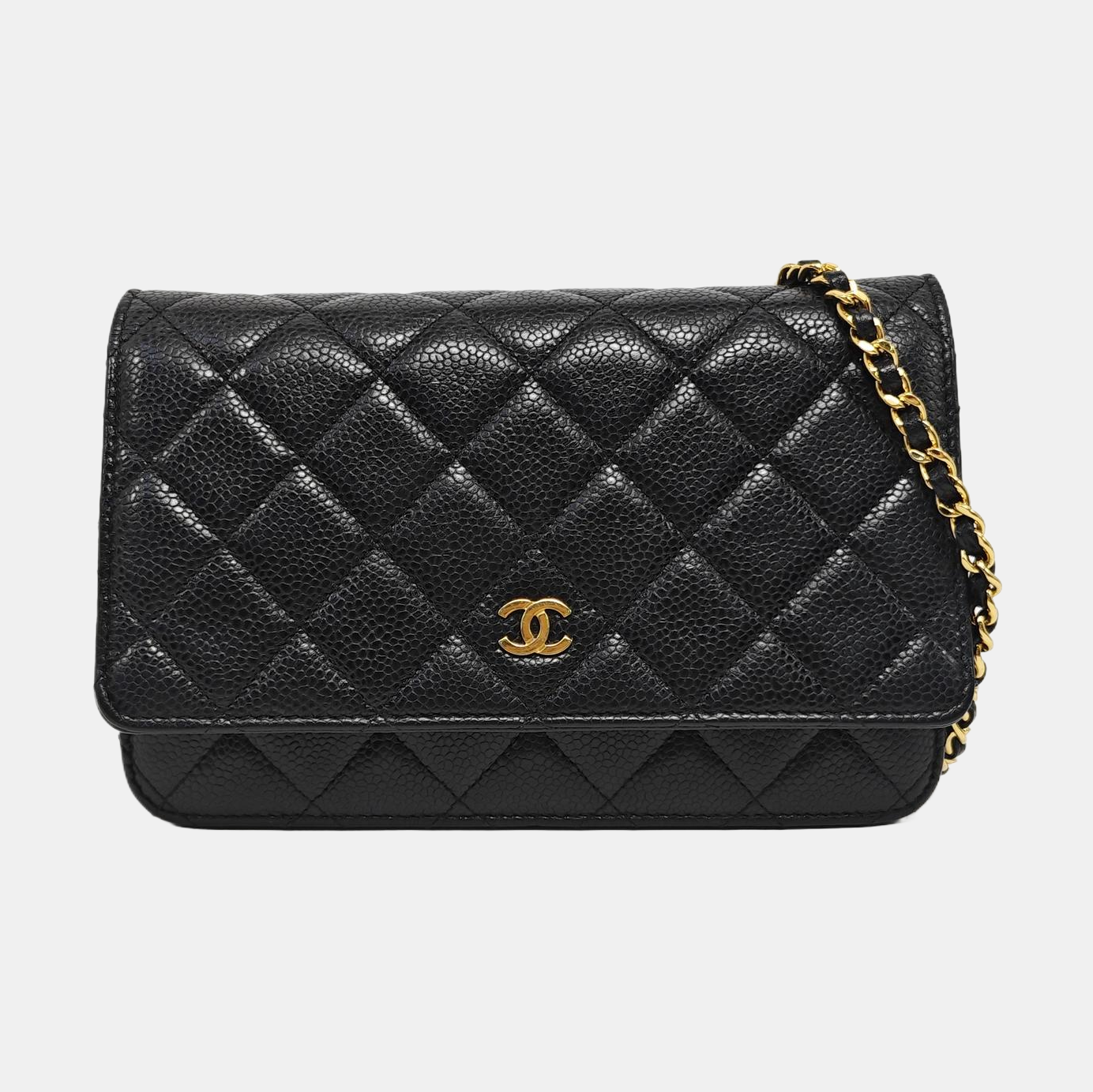 WOC Quilted Grained Calfskin Black