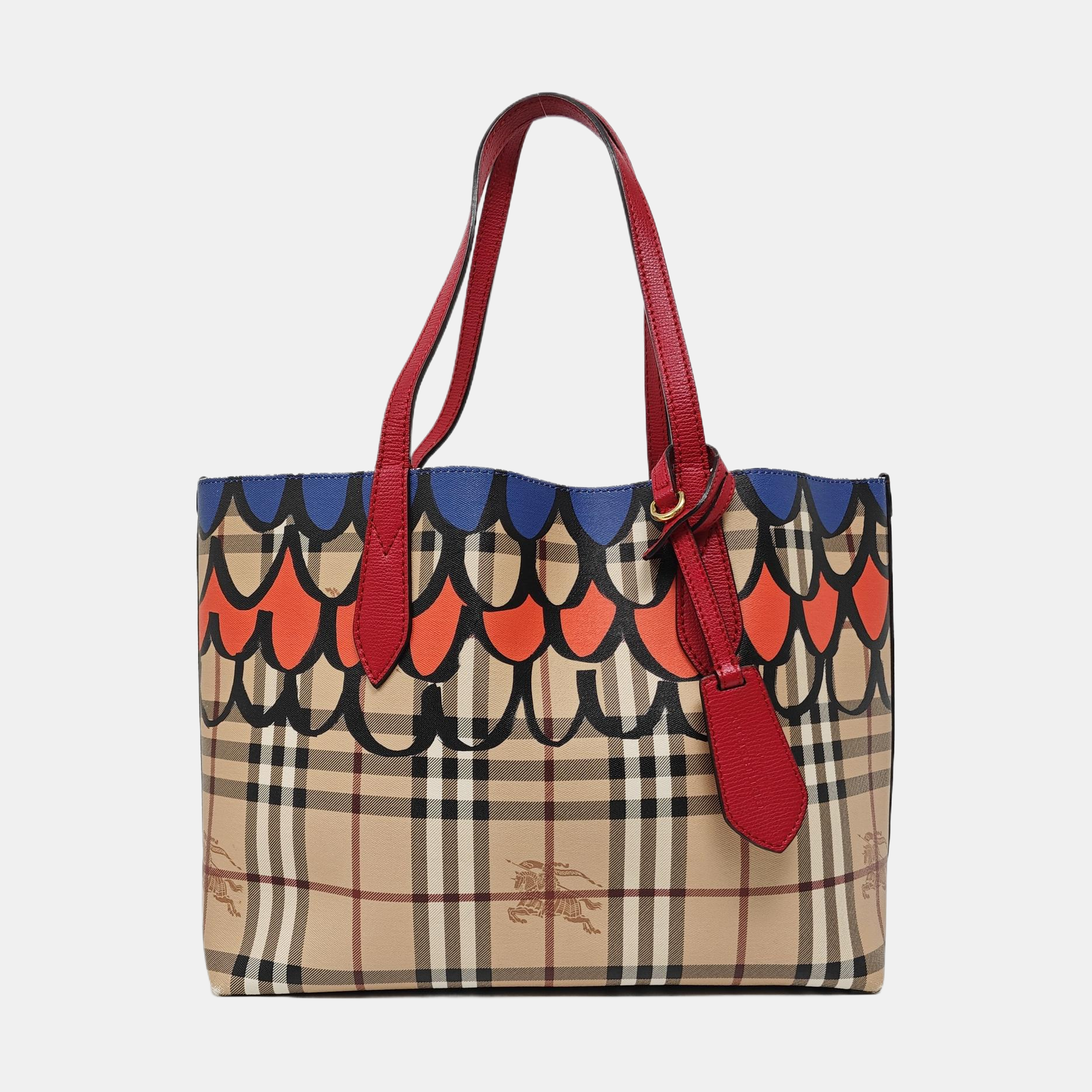 Coated Canvas Tote Bag Beige