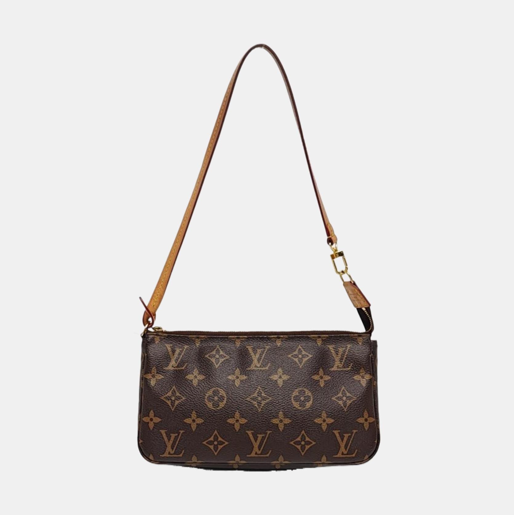 ACCESSOIRES GM Monogram Coated Canvas Brown