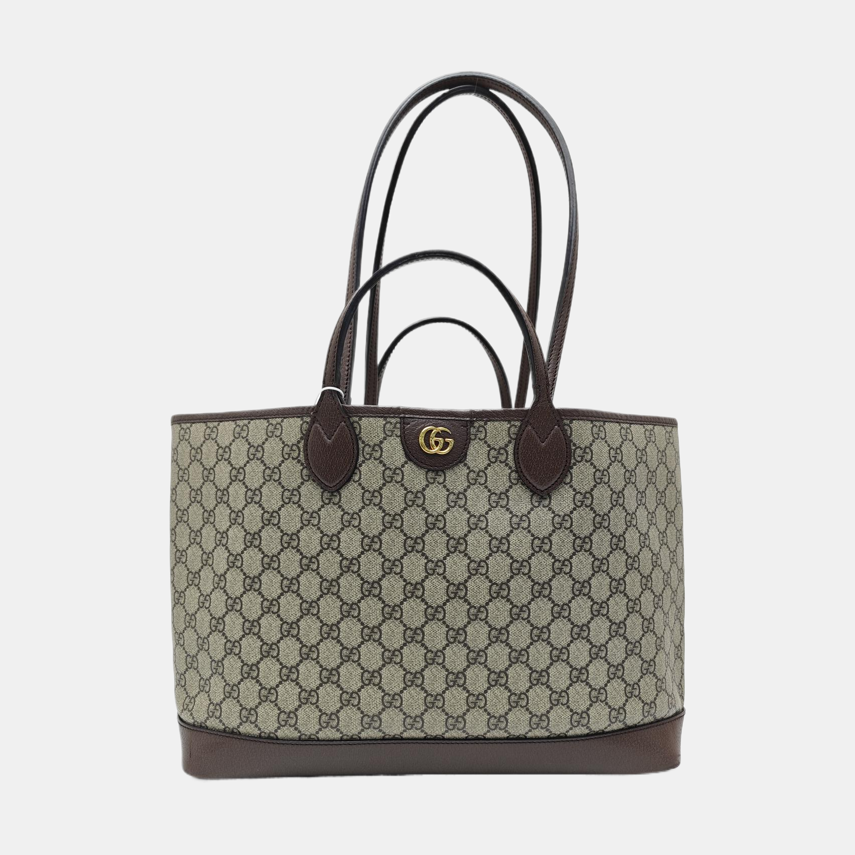 Monogram Coated Canvas Top Handle Bag Beige