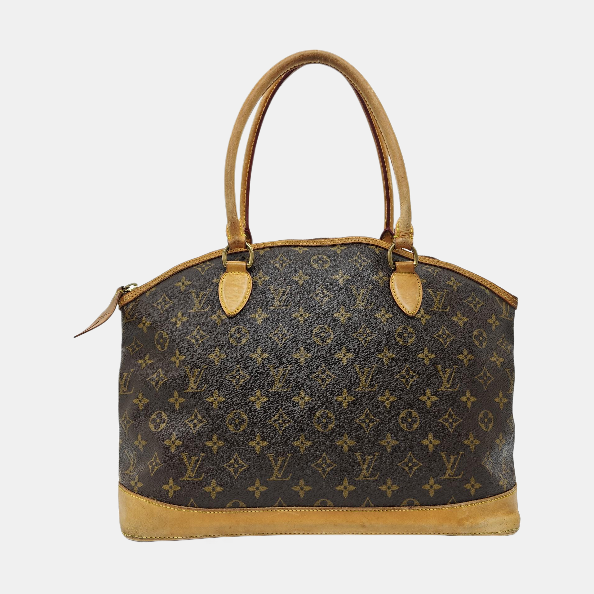 LOCKIT GM Monogram Coated Canvas Brown