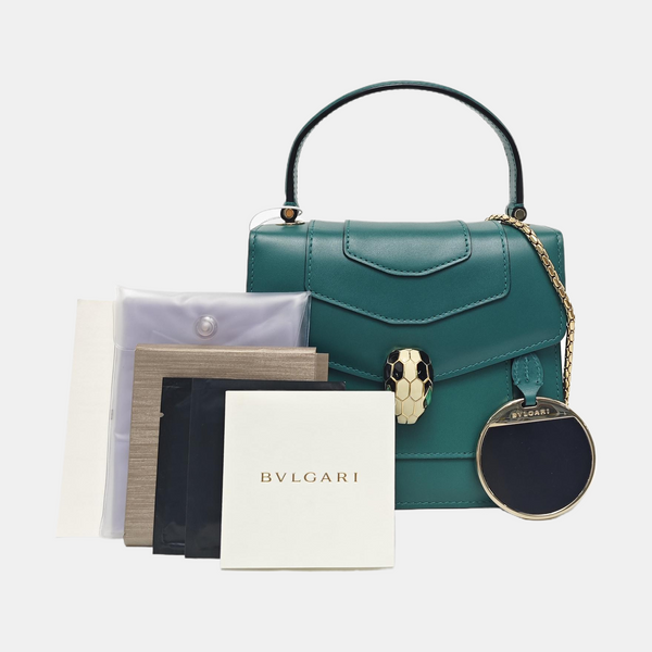SERPENTI FOREVER Small Calfskin Green