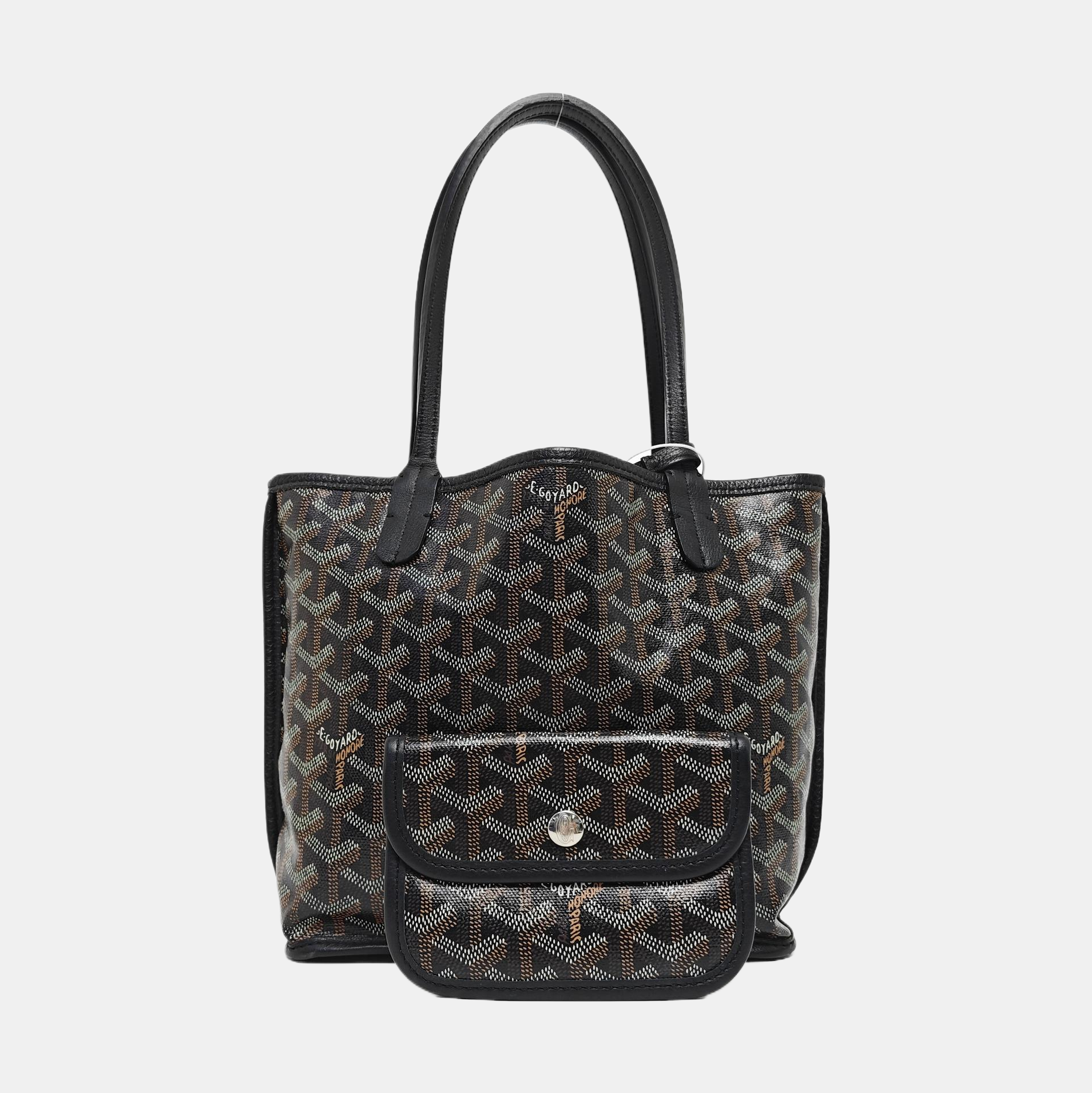 Anjou Mini Coated Canvas Black