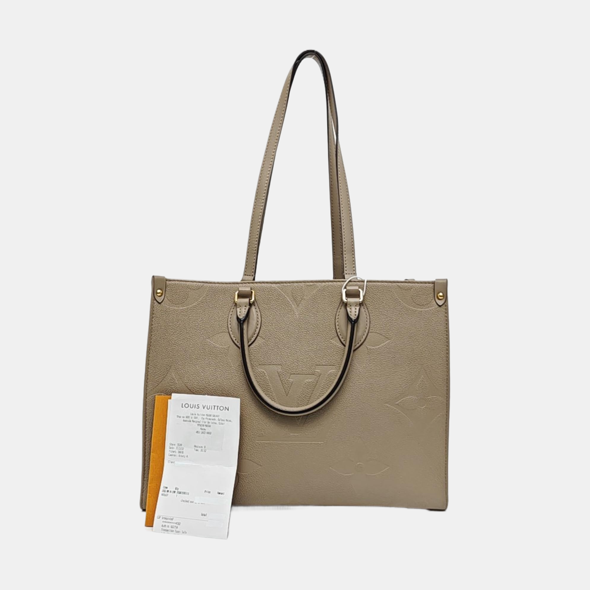 ONTHEGO MM Monogram Calfskin Gray
