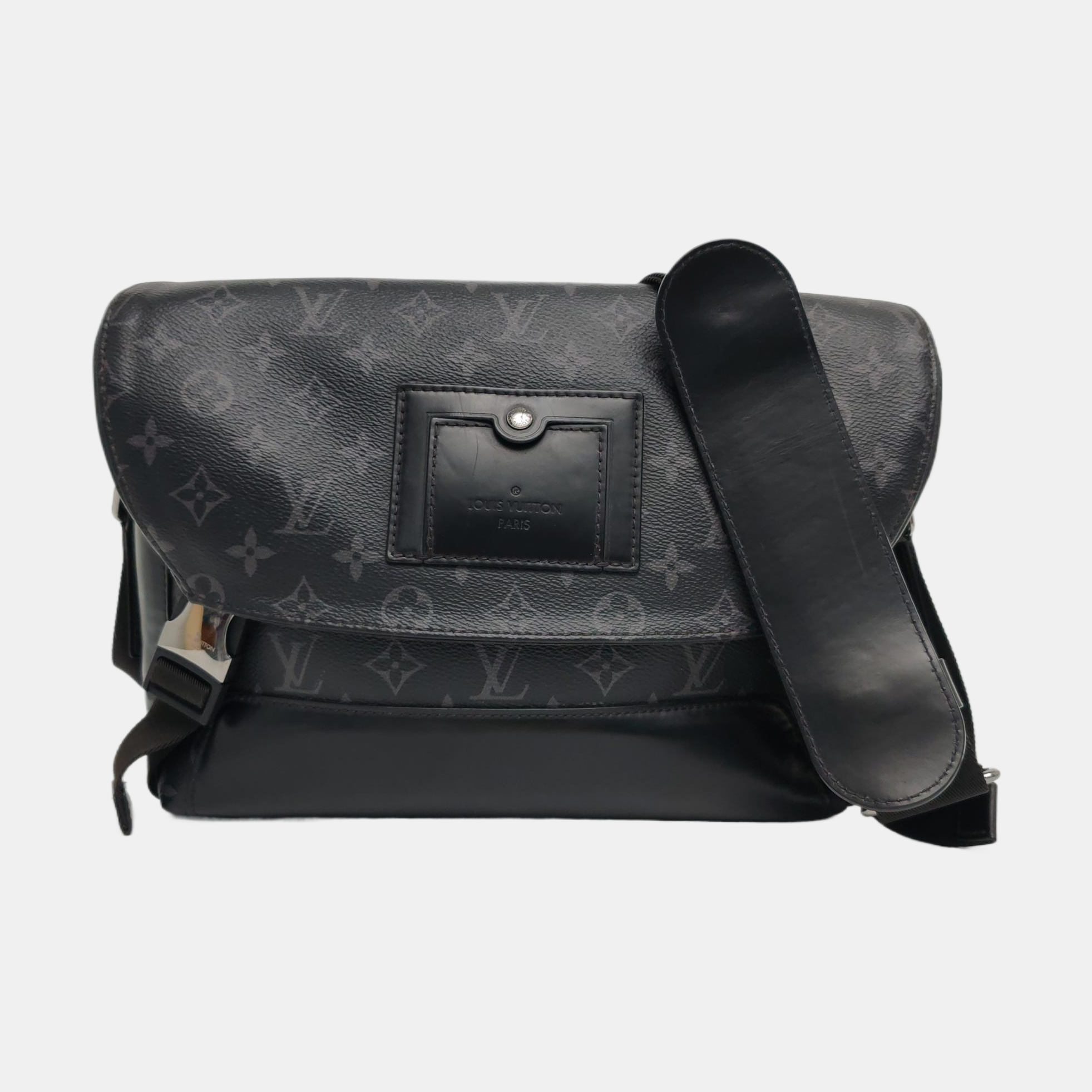 VOYAGER PM Monogram Coated Canvas Black