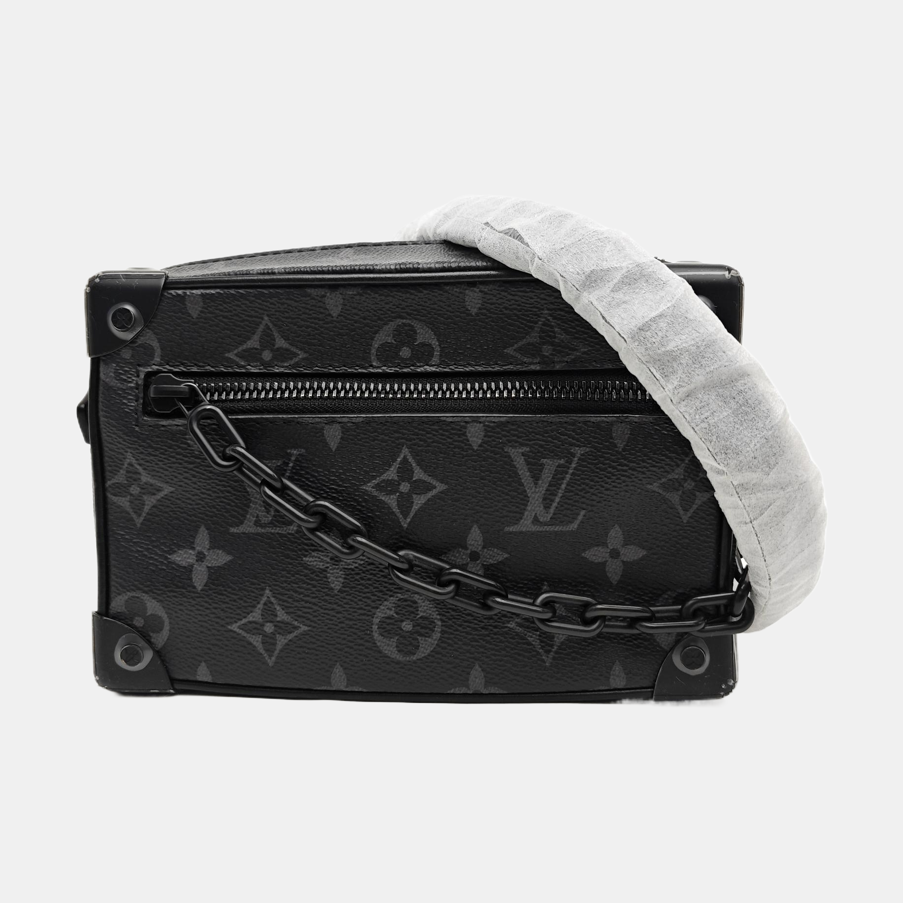 SOFT TRUNK Mini Monogram Coated Canvas Black