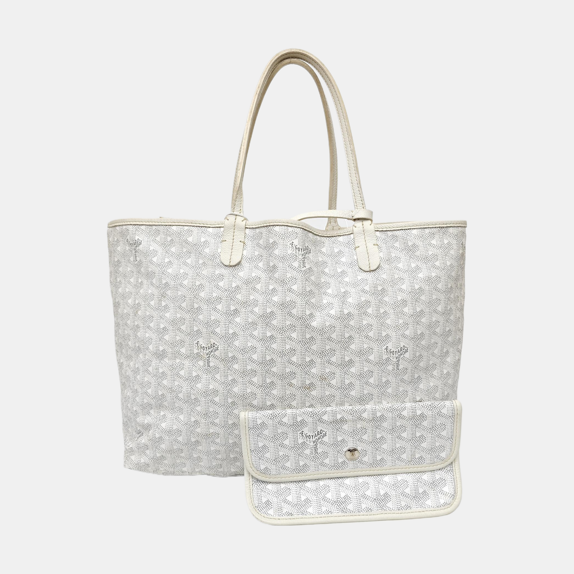 Saint Louis PM Coated Canvas White