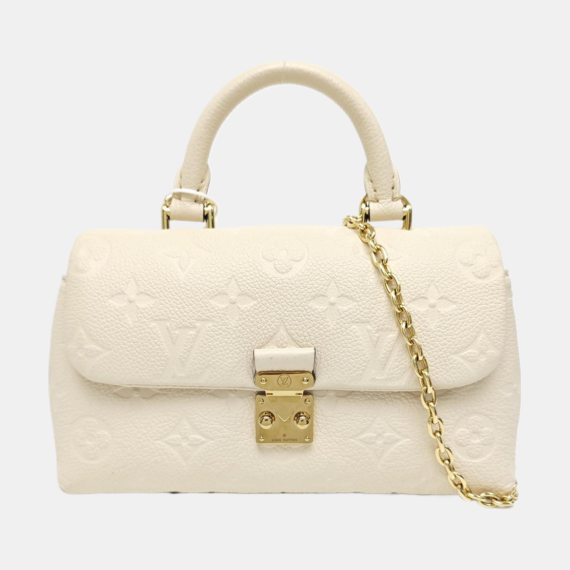NANO MADELEINE Nano Monogram Calfskin Beige