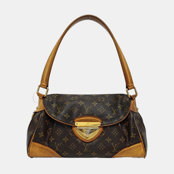 BEVERLY Monogram Coated Canvas Brown