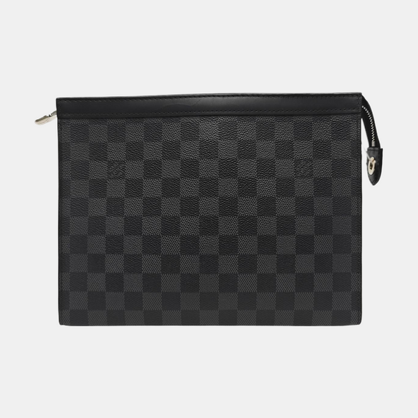 Pochette Voyag MM Damier Graphite Coated Canvas Gray