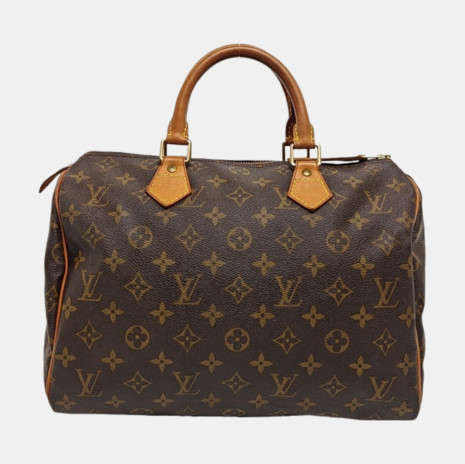 SPEEDY 30 Monogram Coated Canvas Brown