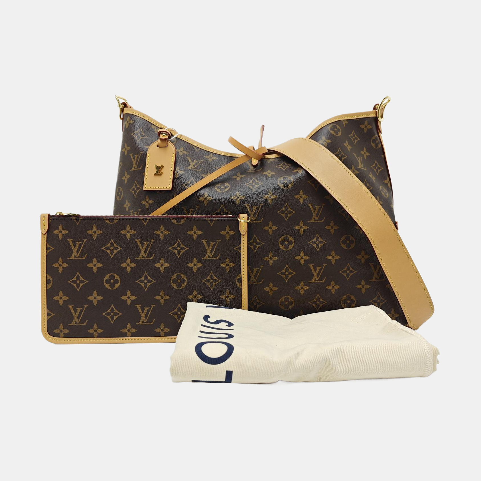 CARRYALL MM Monogram Coated Canvas Brown