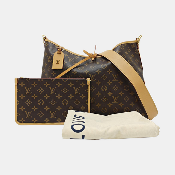 CARRYALL MM Monogram Coated Canvas Brown