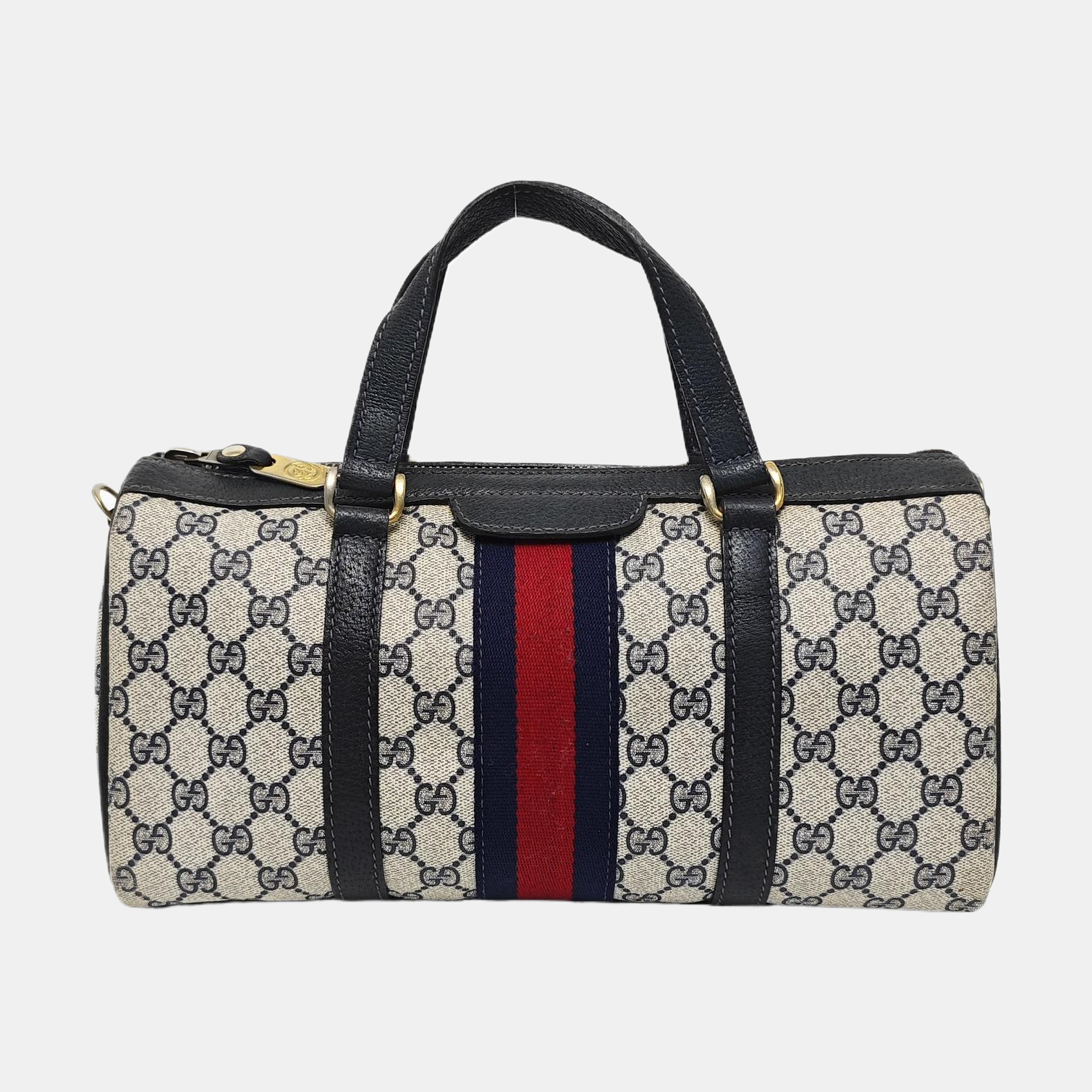 Ophidia Medium Monogram Coated Canvas Beige