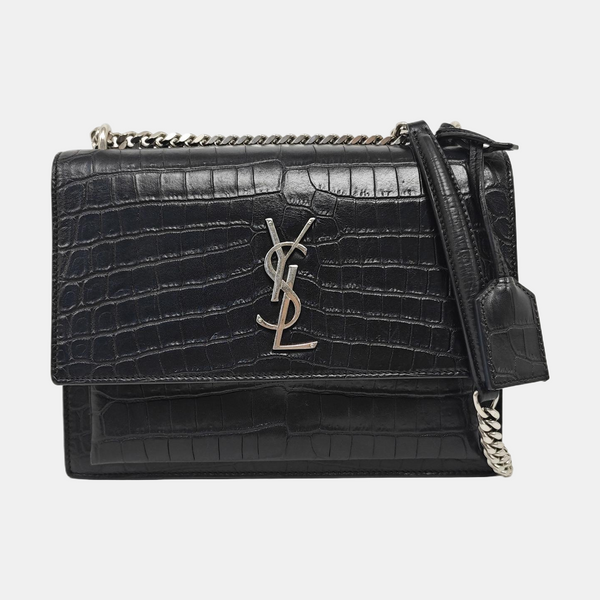 SUNSET Medium Calfskin Black