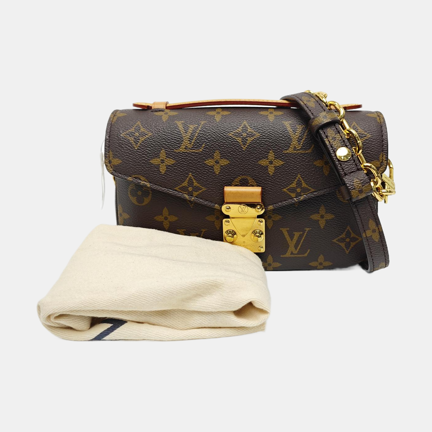 MÉTIS EAST WEST Monogram Coated Canvas Brown
