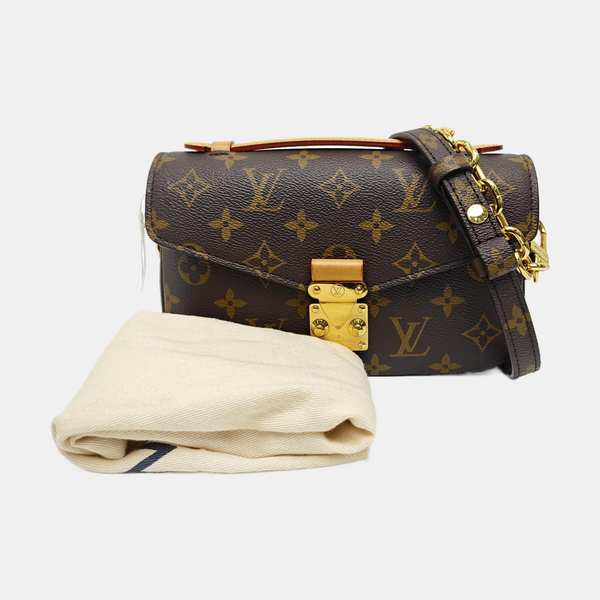 MÉTIS EAST WEST Monogram Coated Canvas Brown