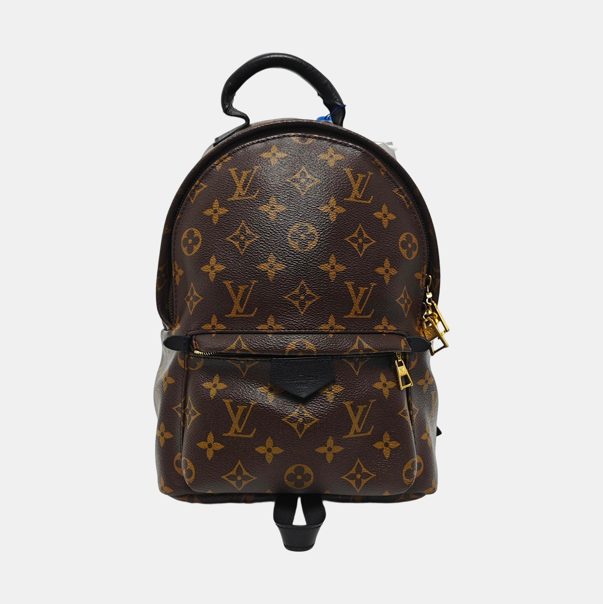 Authenticated pre-owned  PALM SPRINGS PM Monogram Coated Canvas Brown - Backpack at Looply