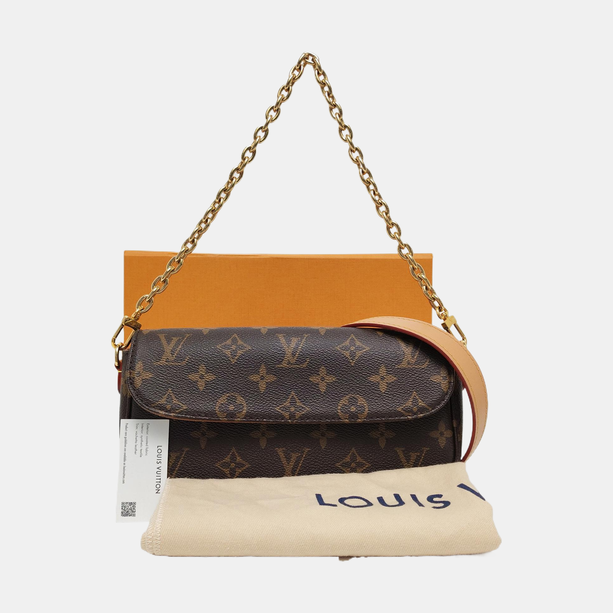 IVY Monogram Coated Canvas Brown
