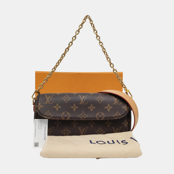 IVY Monogram Coated Canvas Brown