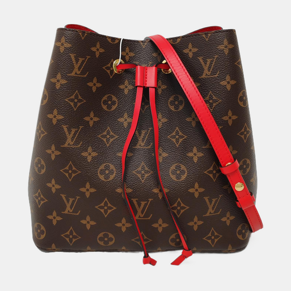 NÉONOÉ MM Monogram Coated Canvas Brown