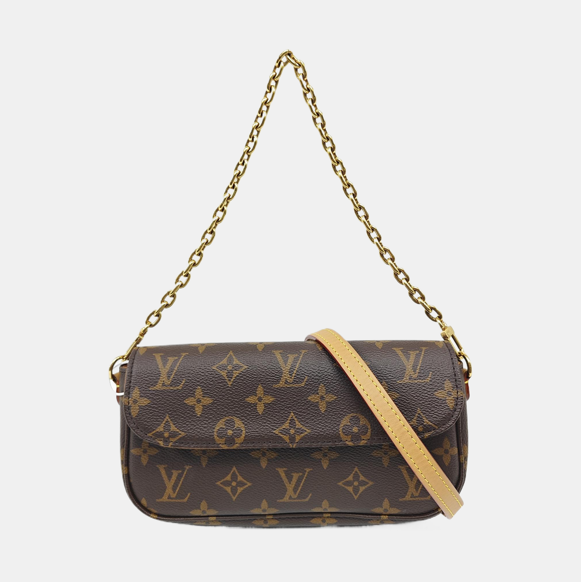 IVY Monogram Coated Canvas Brown