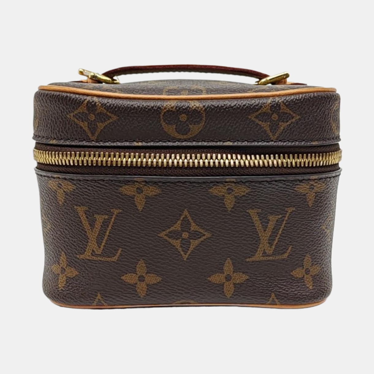 NICE Super Mini Monogram Coated Canvas Brown