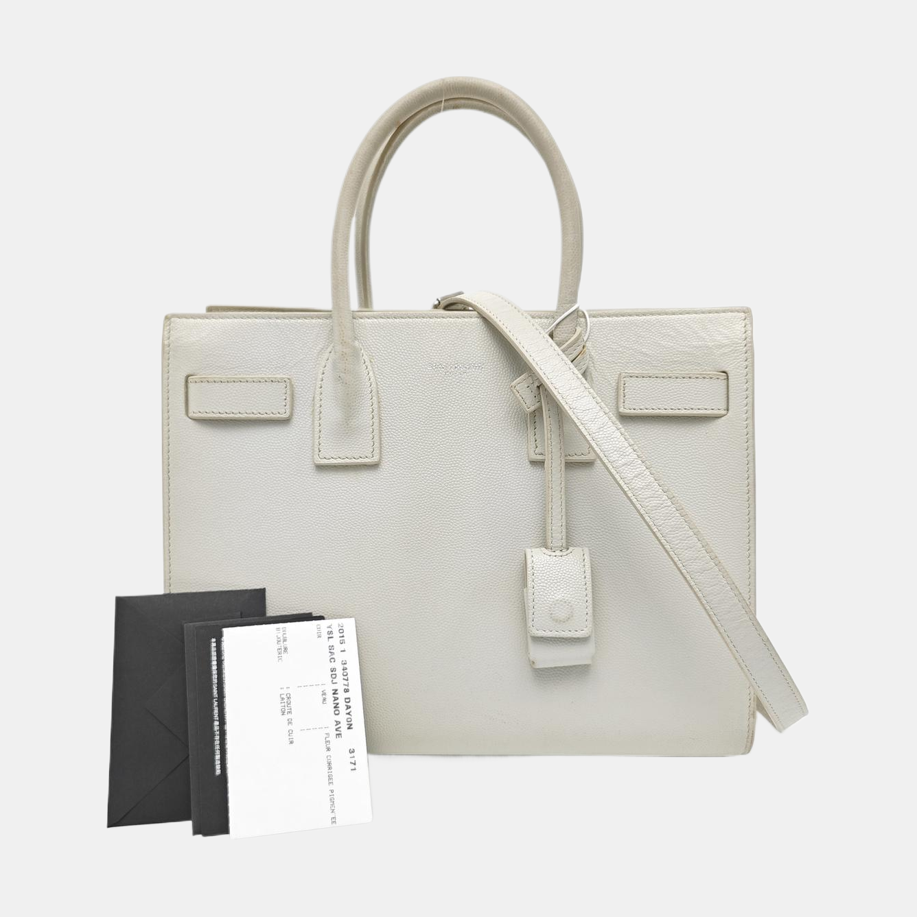 SAC DE JOUR Calfskin White