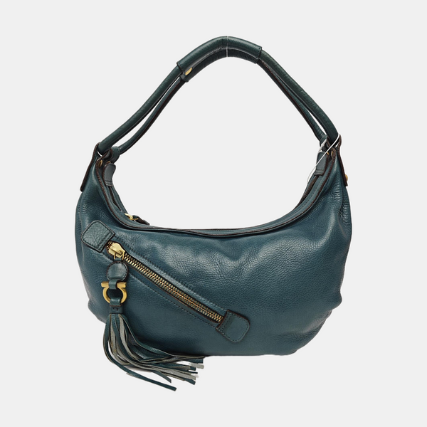Calfskin Top Handle Bag Green