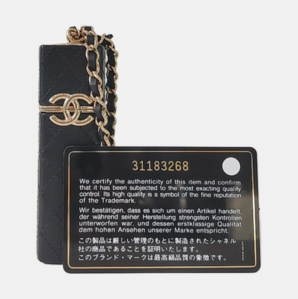 Quilted Lambskin Black