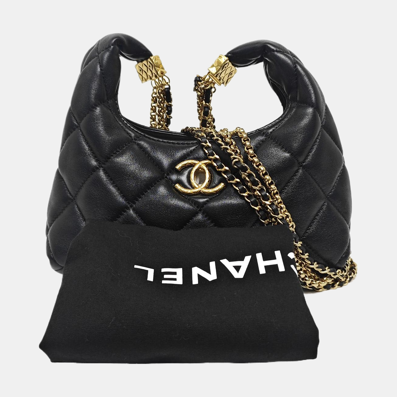 24A Quilted Lambskin Black