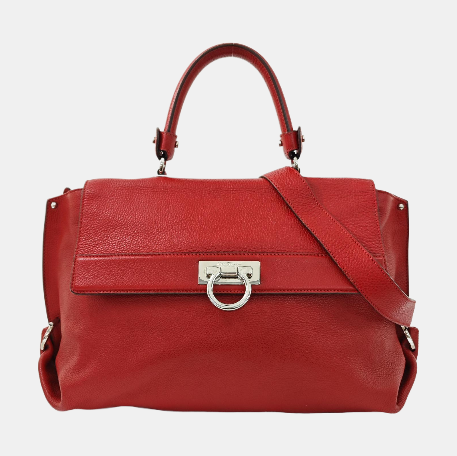 Sophia Large Calfskin Red