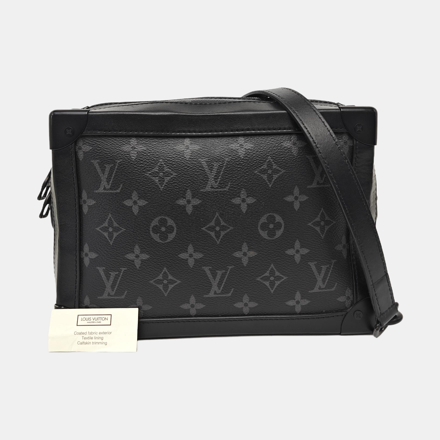 SOFT TRUNK Monogram Coated Canvas Black