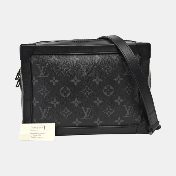 SOFT TRUNK Monogram Coated Canvas Black