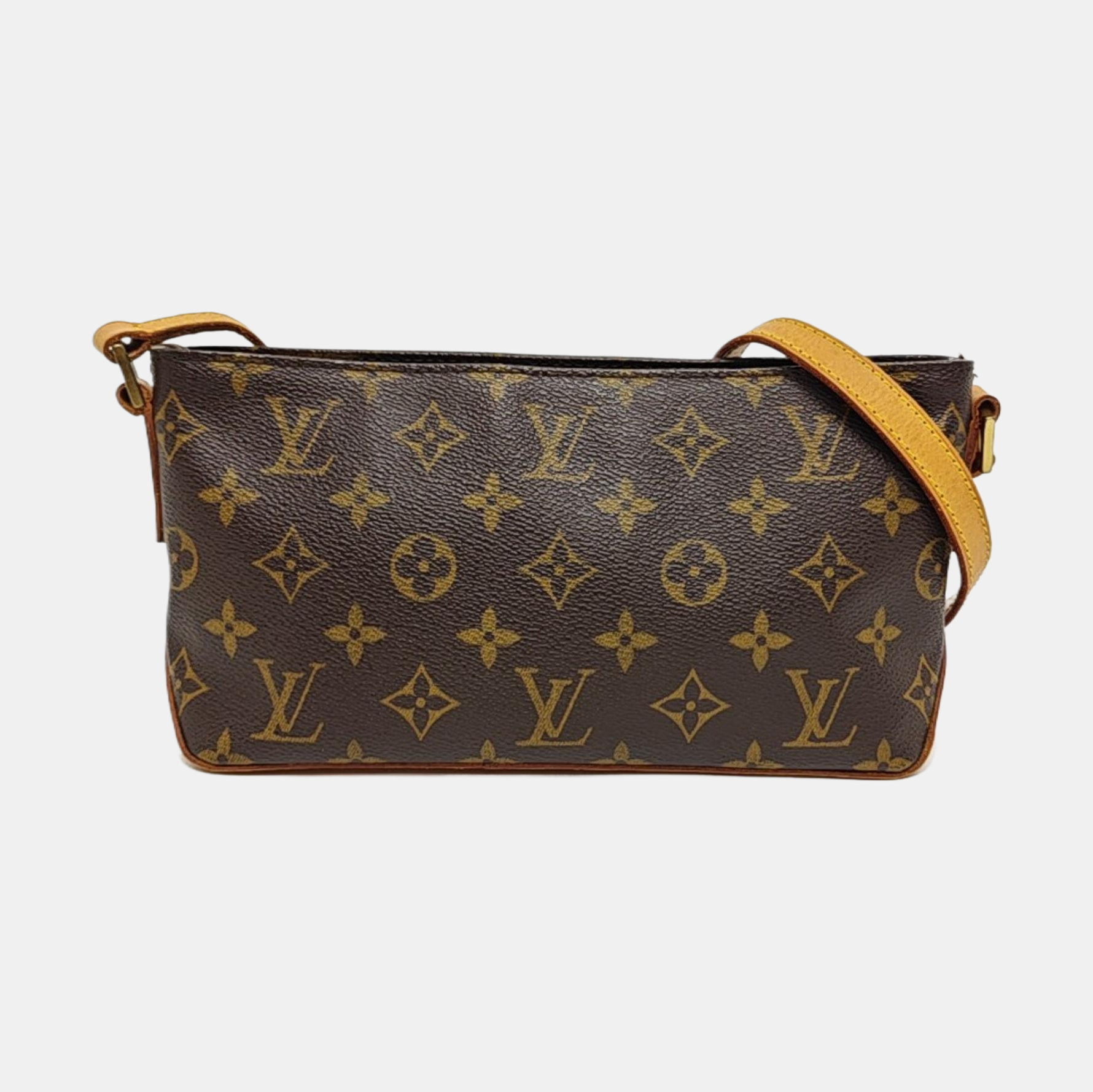 TROTTER Monogram Coated Canvas Brown