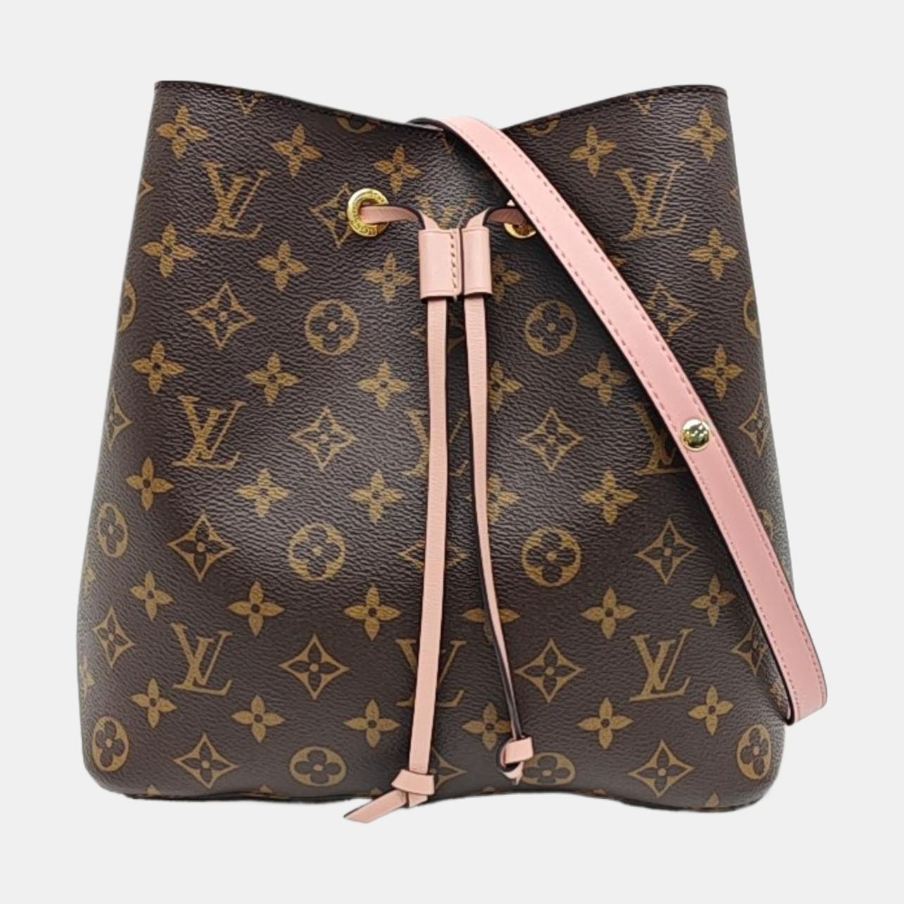 NÉONOÉ MM Monogram Coated Canvas Brown