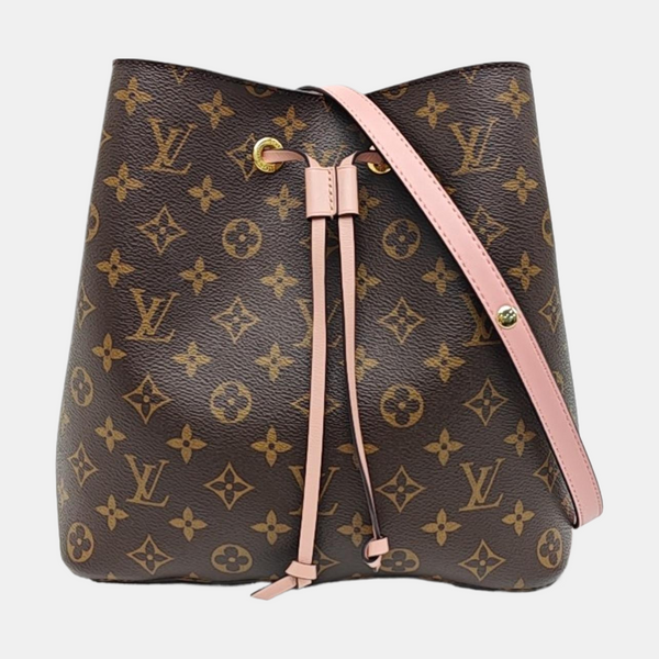NÉONOÉ MM Monogram Coated Canvas Brown
