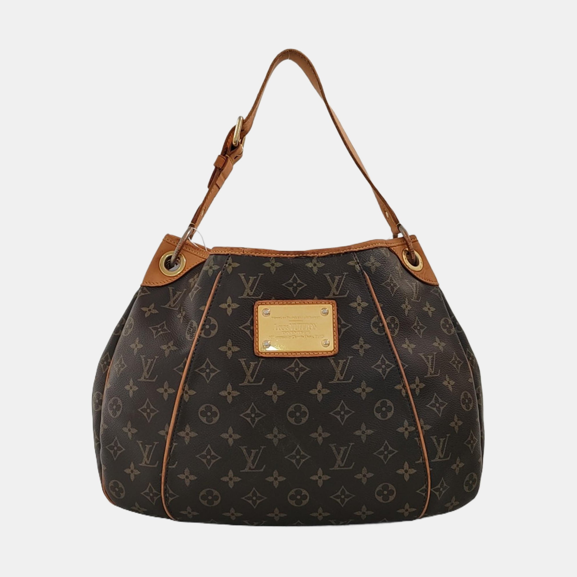 GALLIERA PM Monogram Coated Canvas Brown
