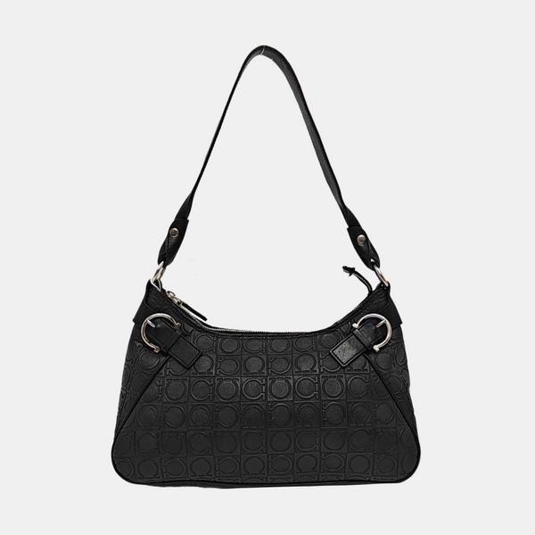 Gancini Leather Black
