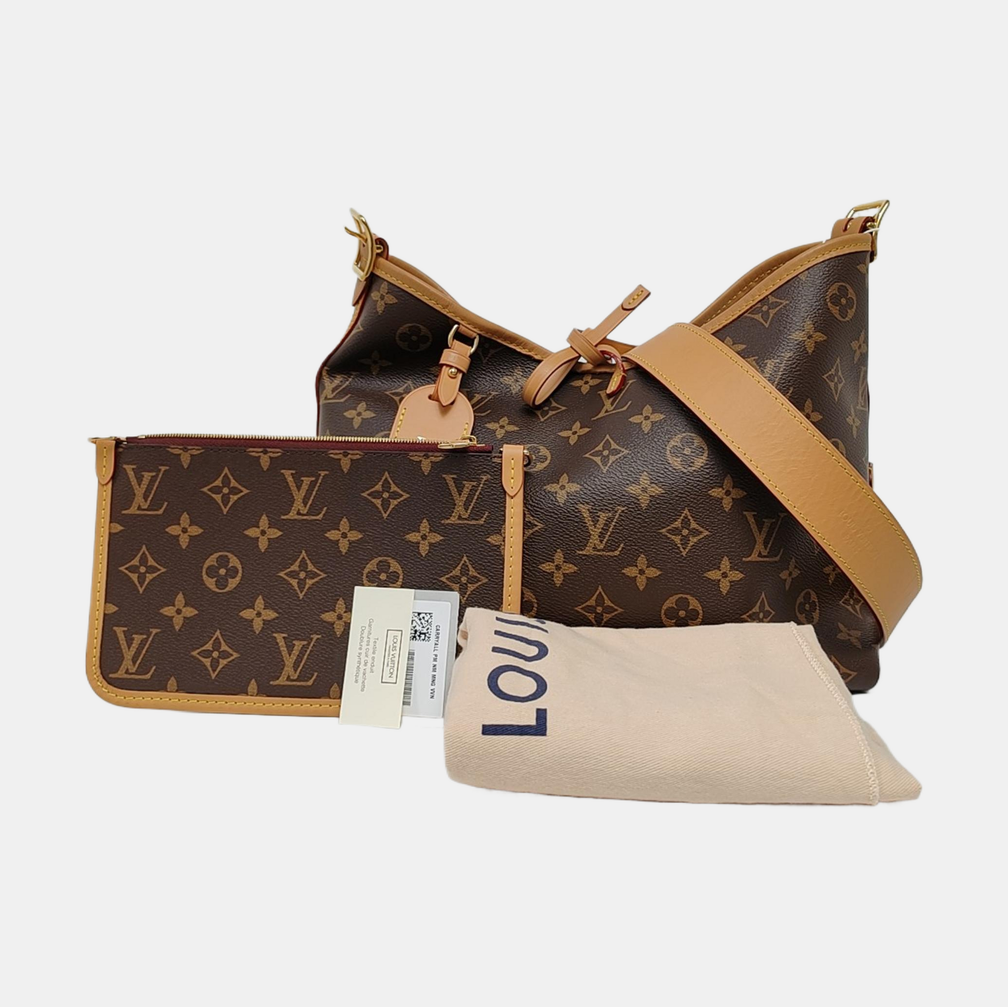 CARRYALL PM Monogram Coated Canvas Brown