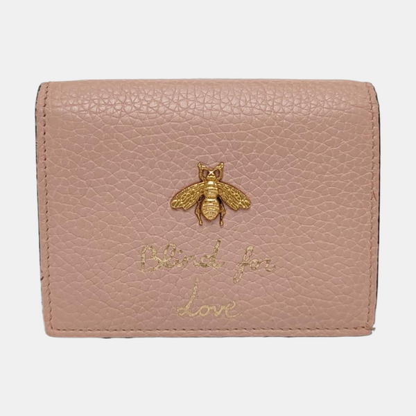Animalier Calfskin Pink Wallet