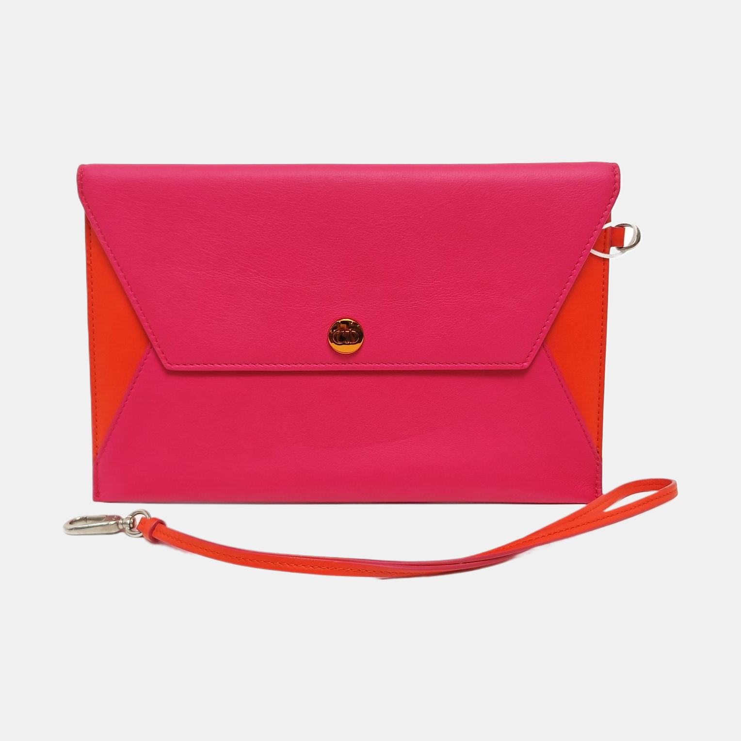 Calfskin Clutch Red