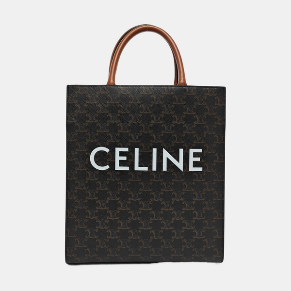CABAS CELINE Small Coated Canvas Brown