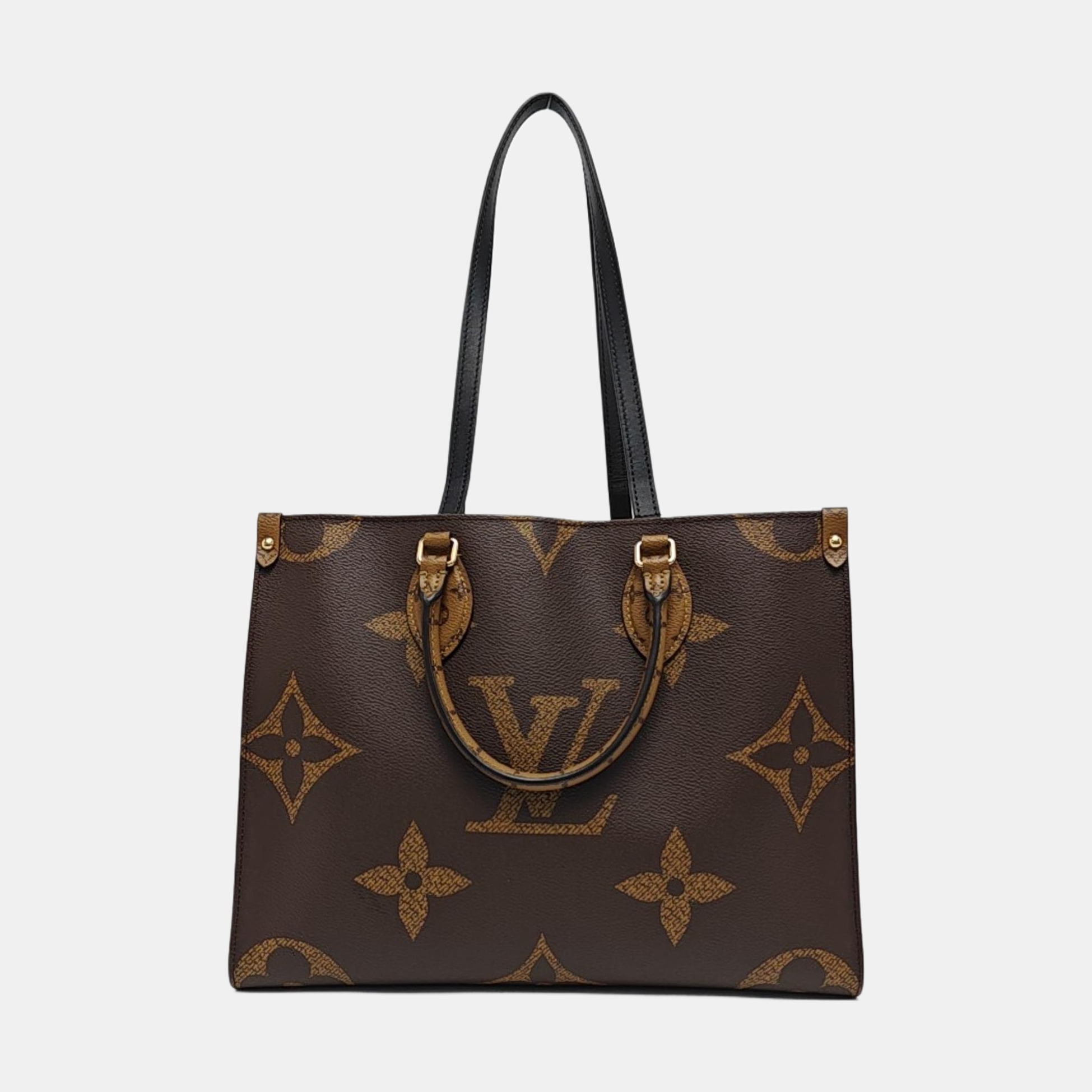ONTHEGO MM Monogram Coated Canvas Brown