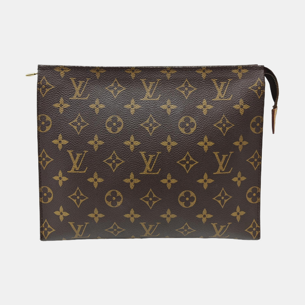 TOILET POCKET 26 Monogram Coated Canvas Brown
